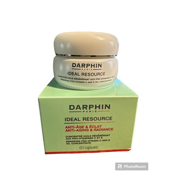 Darphin Ideal Resource Renewing Pro Vit C & E Oil Concentrate 60 Capsules New - Picture 1 of 2